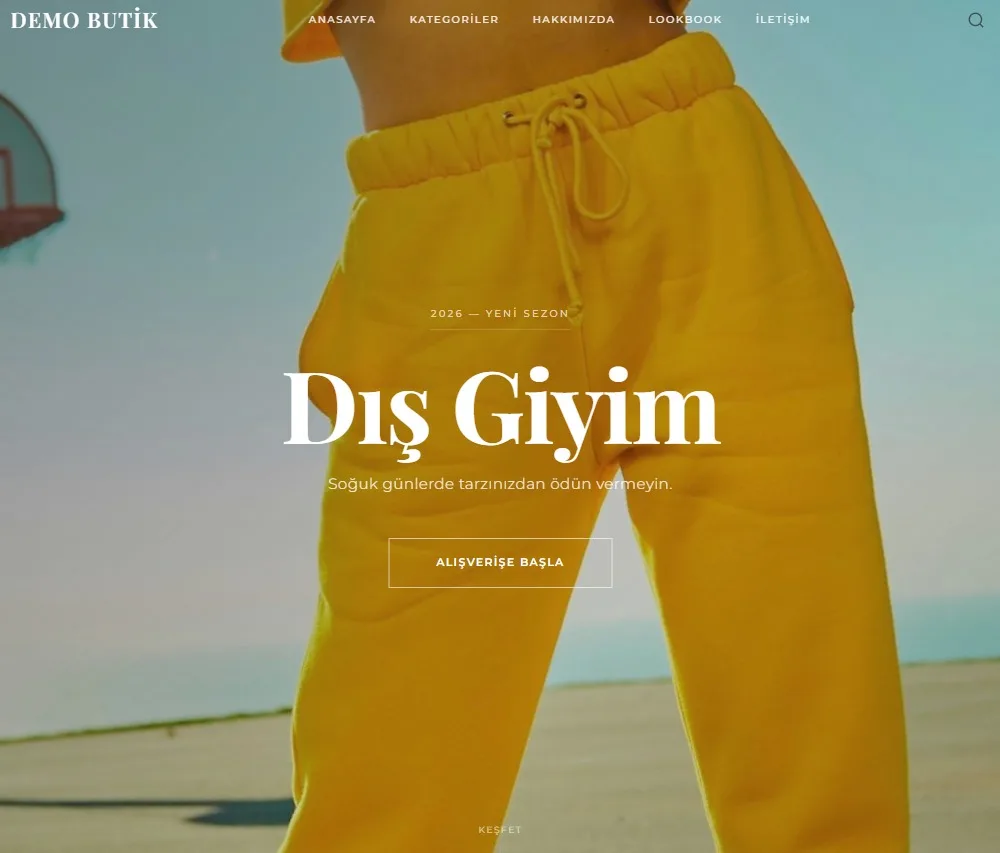 Butik Web Sitesi
